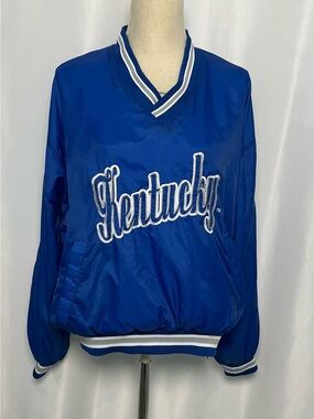 Vintage 90s Kentucky Wildcats Locker Line Pullover Windbreaker M
